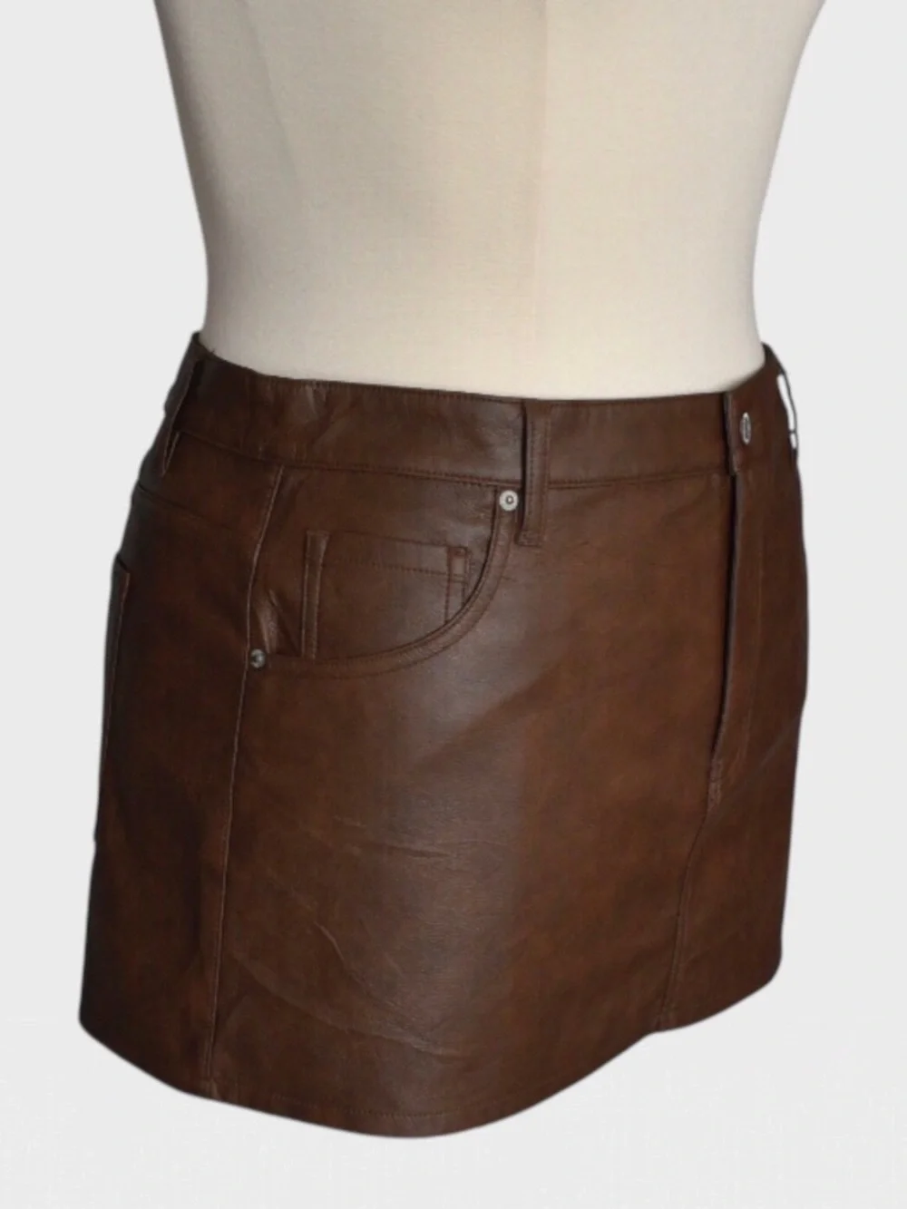 No Boundaries Faux Leather Micro Mini‎ Skirt